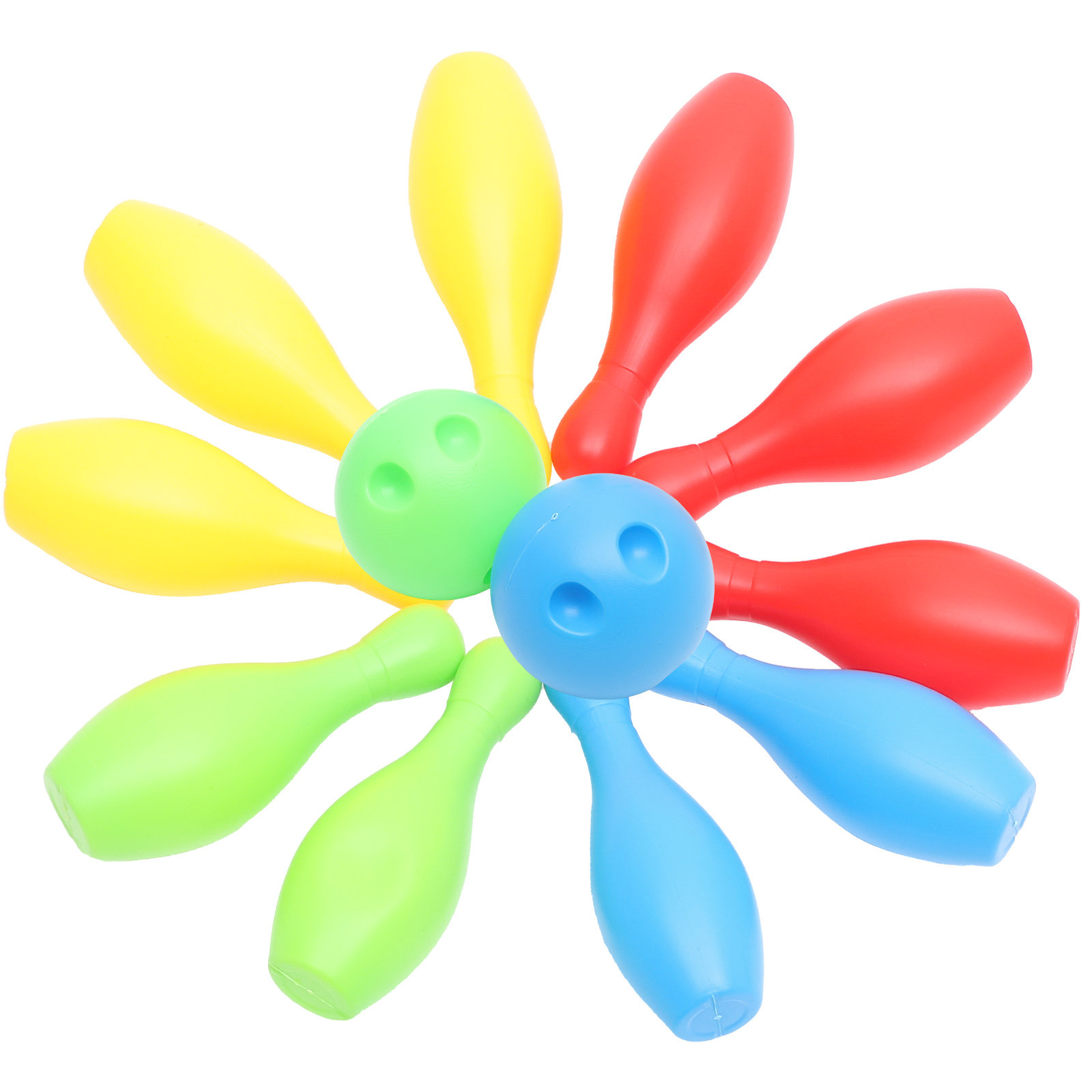 Party Games Kid Friendly - 10-teiliges Mini-Bowling-Set für Partyspiele, Familien, Kinder,