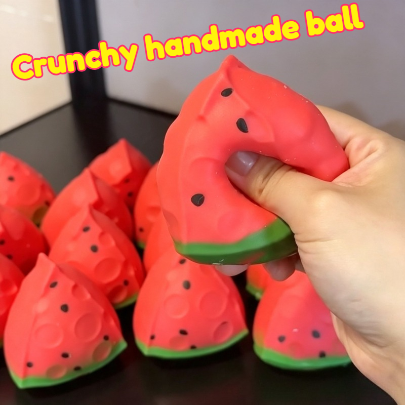 Party Games Ideas - Wassermelonen-Stressball Knackiger Quetschball Weiches Spielzeug Runde