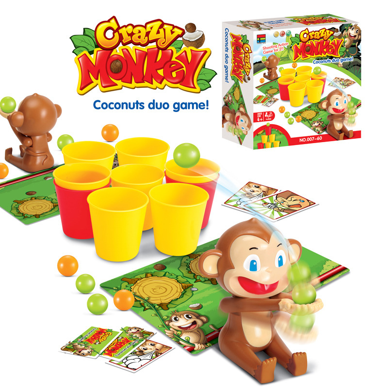 Party Games For 3 People - Crazy Monkey Party Brettspiele Spielzeug Zwei