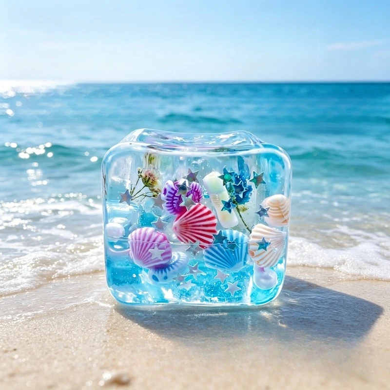 Party Games Ideas - Ozean-Stil Eingebettete Muschel Langsam Aufsteigendes Squishy-Spielzeug