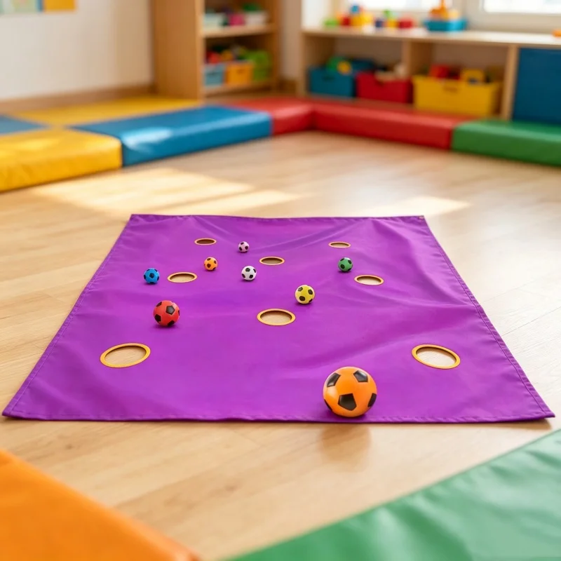 Party Games Groups - Lochmatten-Ballwurfspiel-Set mit passenden mehrfarbigen Bällen für