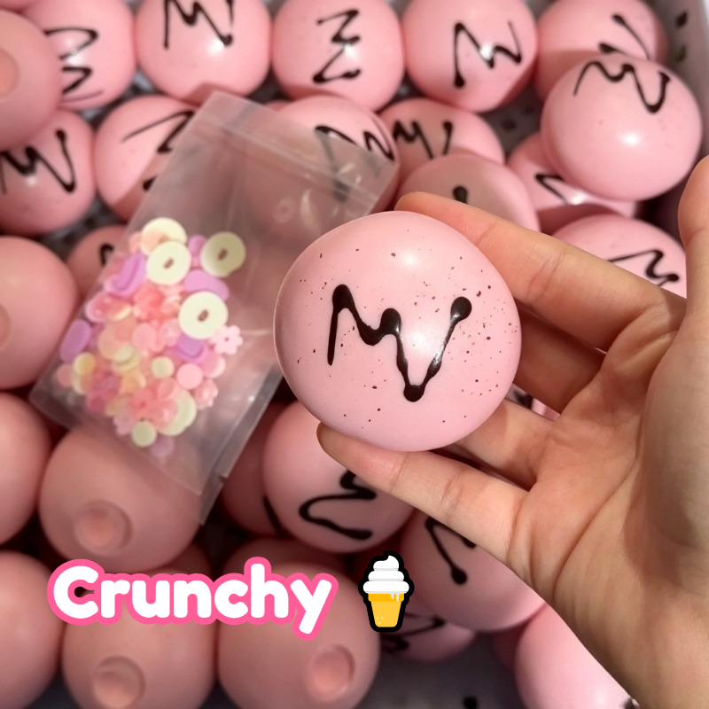 Party Games Ideas - Knuspriger Brownie-Eiscreme-Ball, Quetschbares Stressabbau-Fidget-Spielzeug, Knackige Quetschspielzeuge,