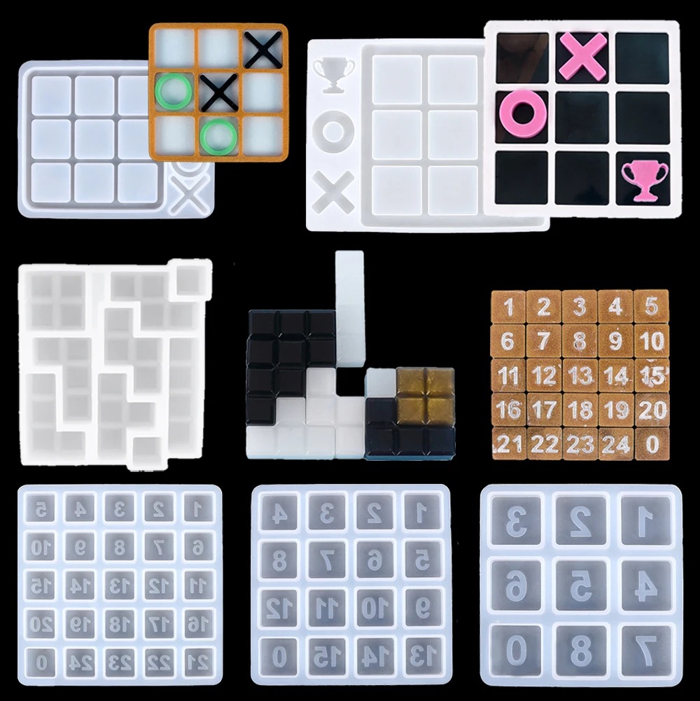 Party Games Kid Friendly - Tic Tac Toe Silikon Harz Form