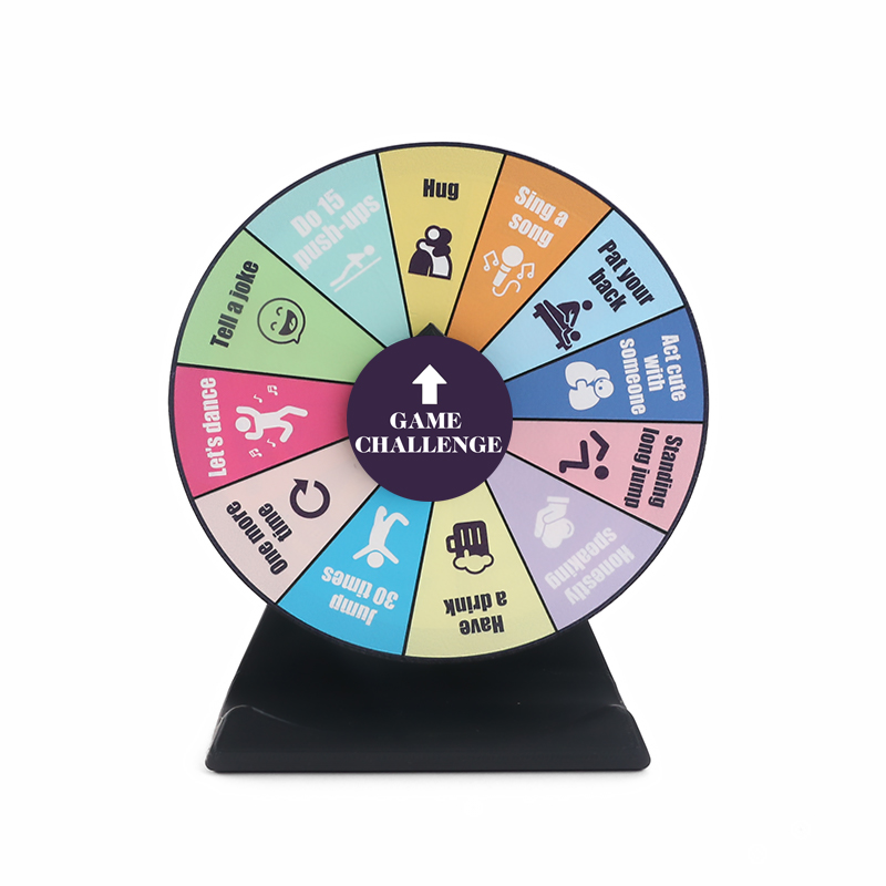 Party Games For 3 People - Tischspiel Herausforderungs-Drehrad Entscheidungs-Drehscheibe Familien-Partyspiel Kinder Eltern-Kind