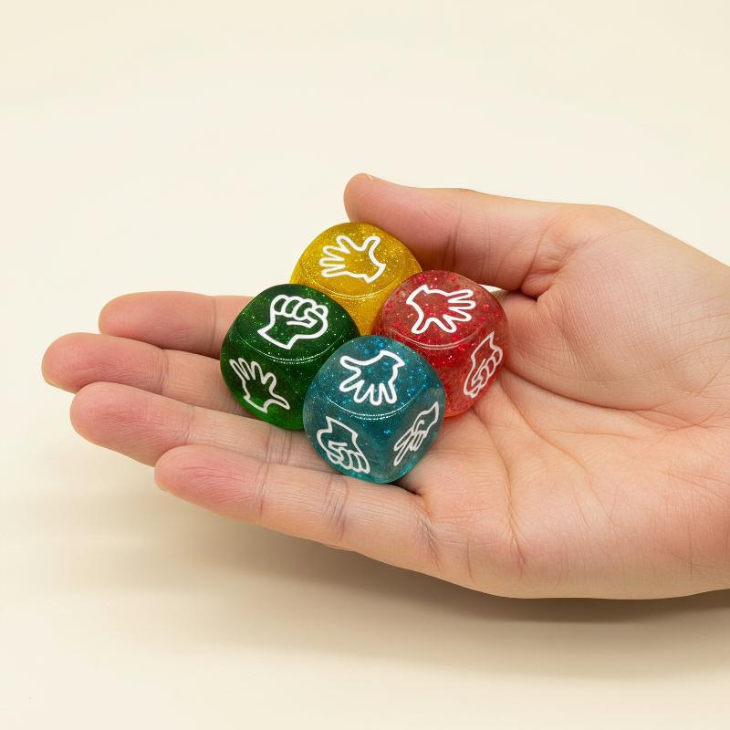 Party Games Kid Friendly - 20MM Kreatives Lustiges Finger-Ratespiel mit Würfeln,