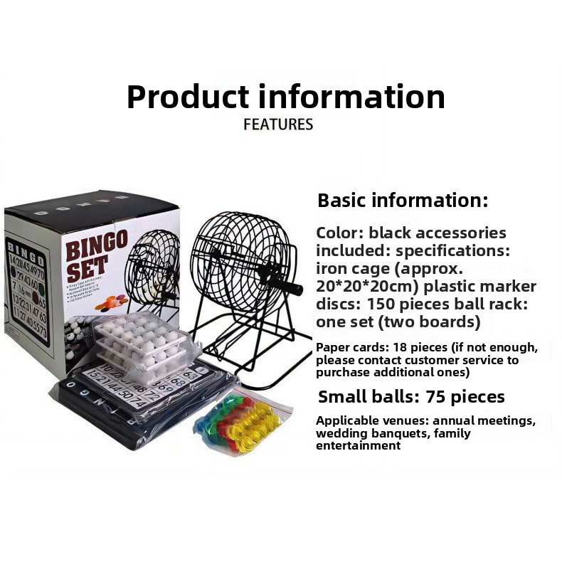 Stahl-Bingo-Spielkäfig-Set, Bi – Party Games For Adults Large Group Bewertung und Preis