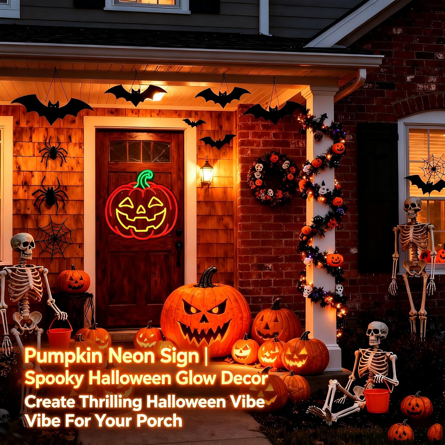 Kürbis-Jack-O'-Lantern-Neonsch – Party Games Jack Bewertung und Preis